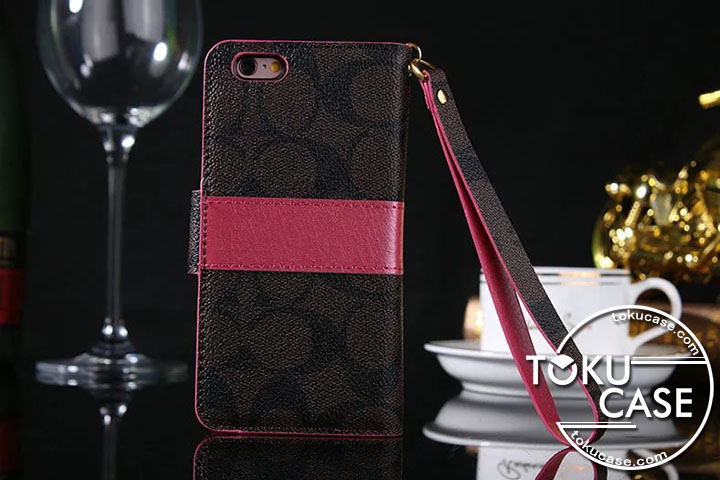 コーチiPhone6plusケースストラップ付き