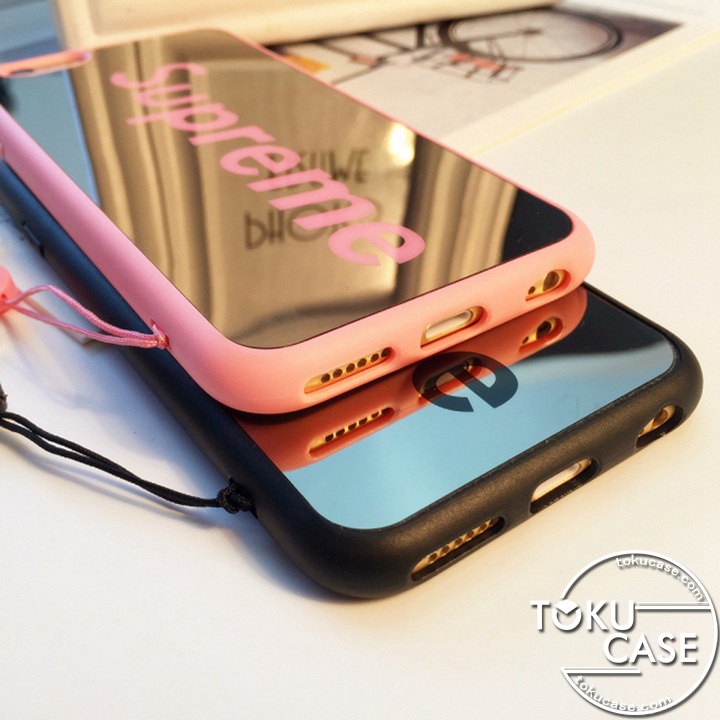 iphone8鏡面ケース シュプリーム