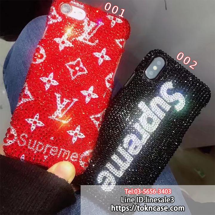 ヴィトン supreme iphonexケース キラキラ