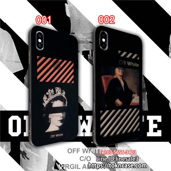 off white アイフォンxs max ケース パロディ風