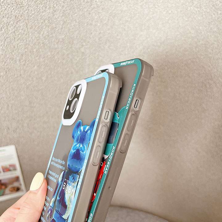 ベアブリックiphoneX半透明携帯ケース